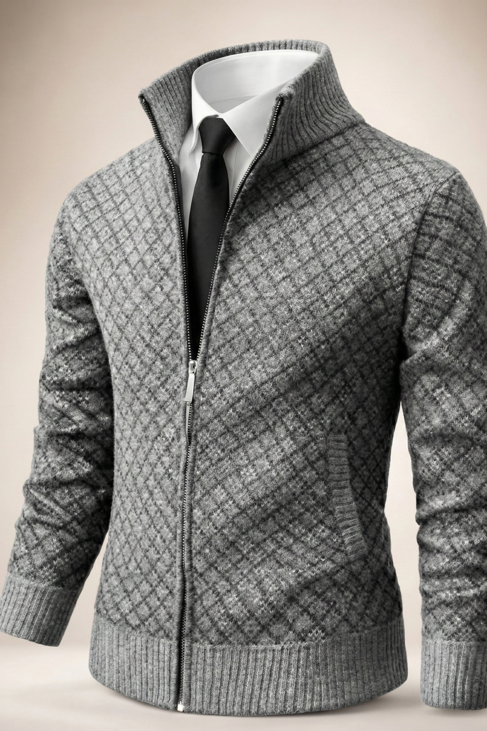 Matteo™ | Gilet in maglia goffrata dal carattere strutturato