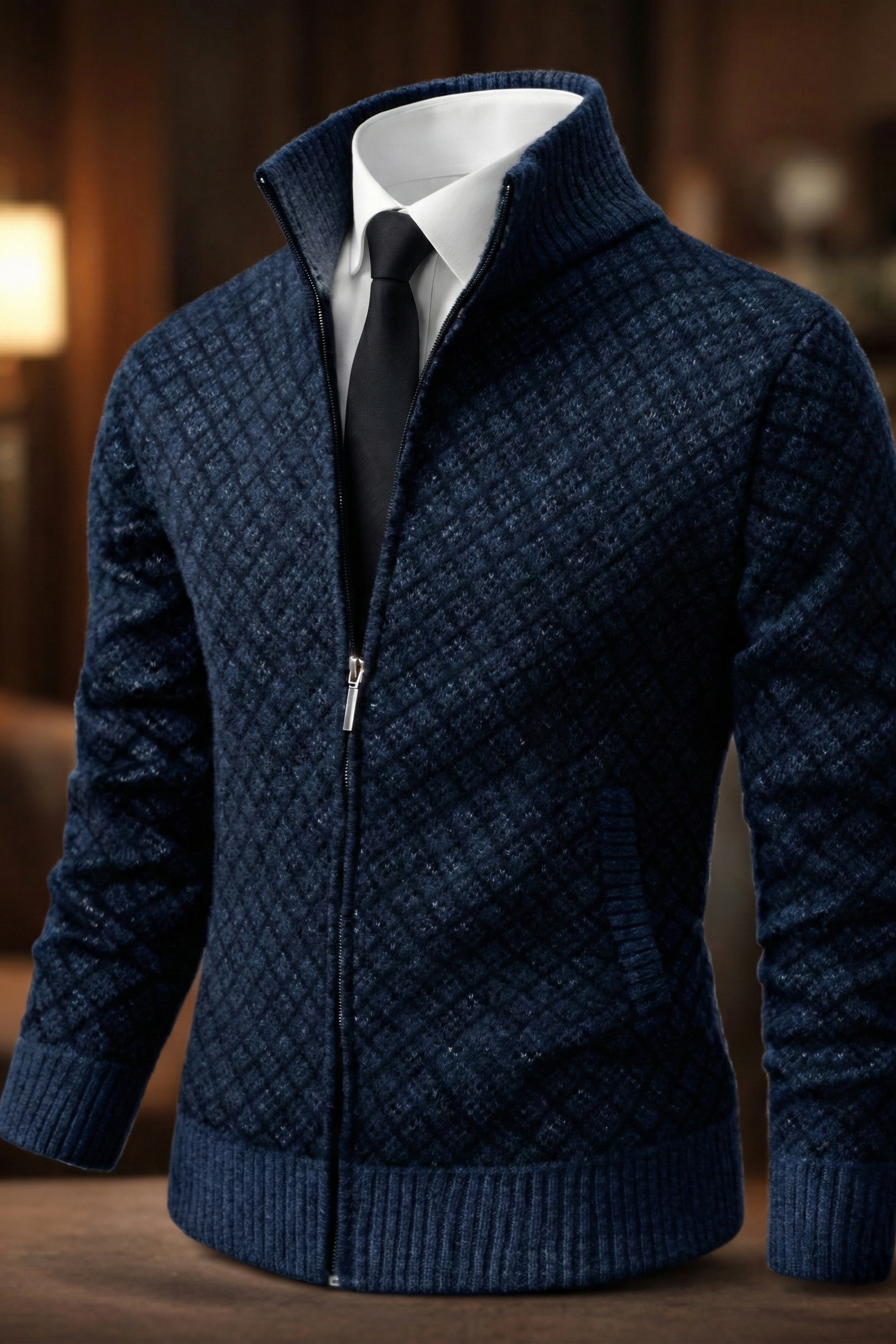 Matteo™ | Gilet in maglia goffrata dal carattere strutturato