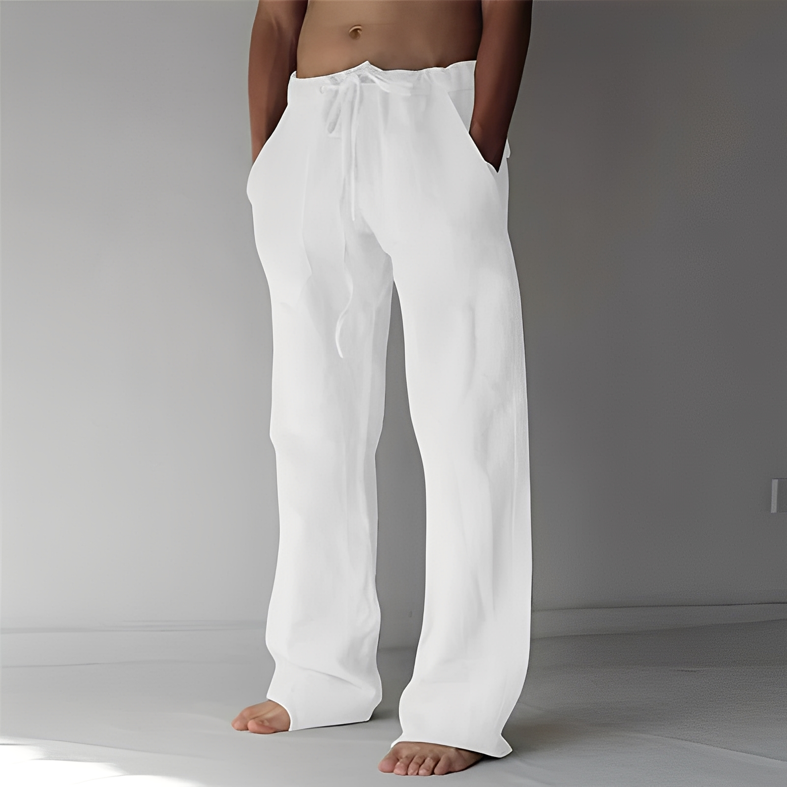 Arthur – Baggy pantaloni di lino per uomo