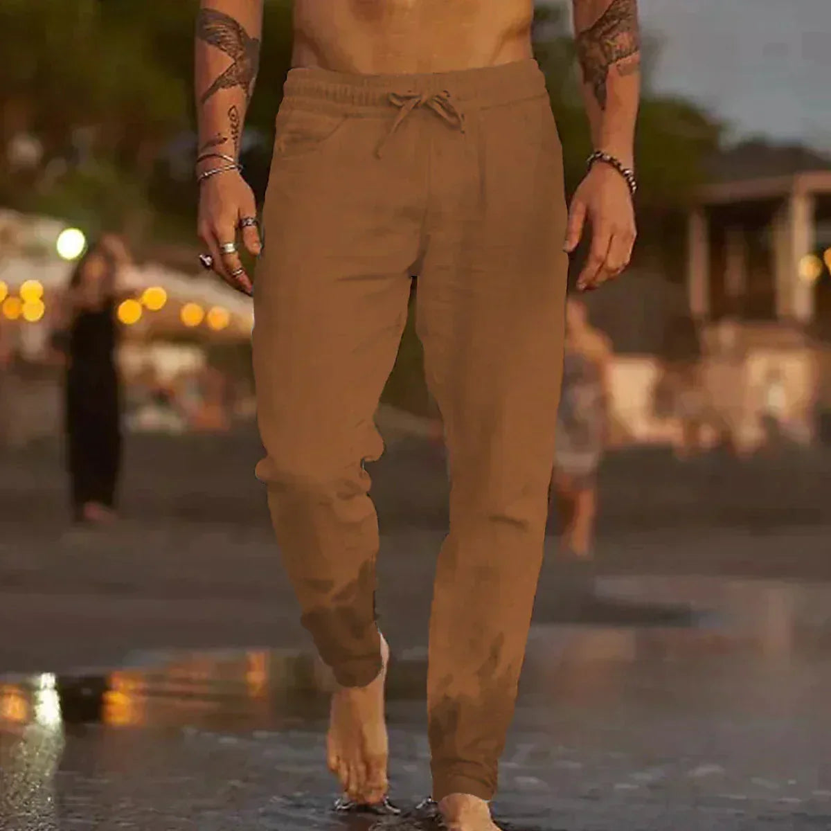 Linford - pantaloni in lino da uomo