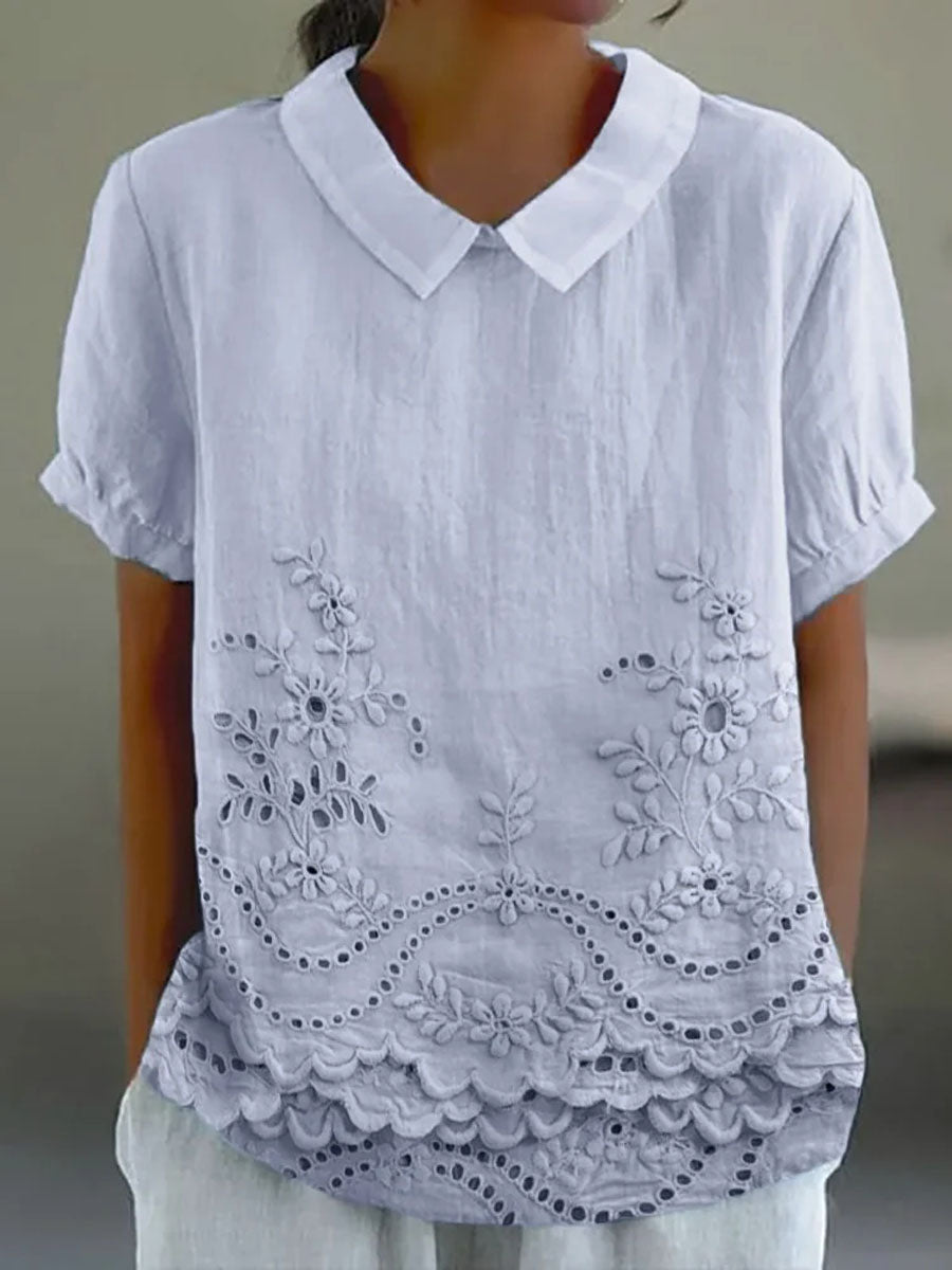 Giulia™ | Camicia Ricamata Floreale