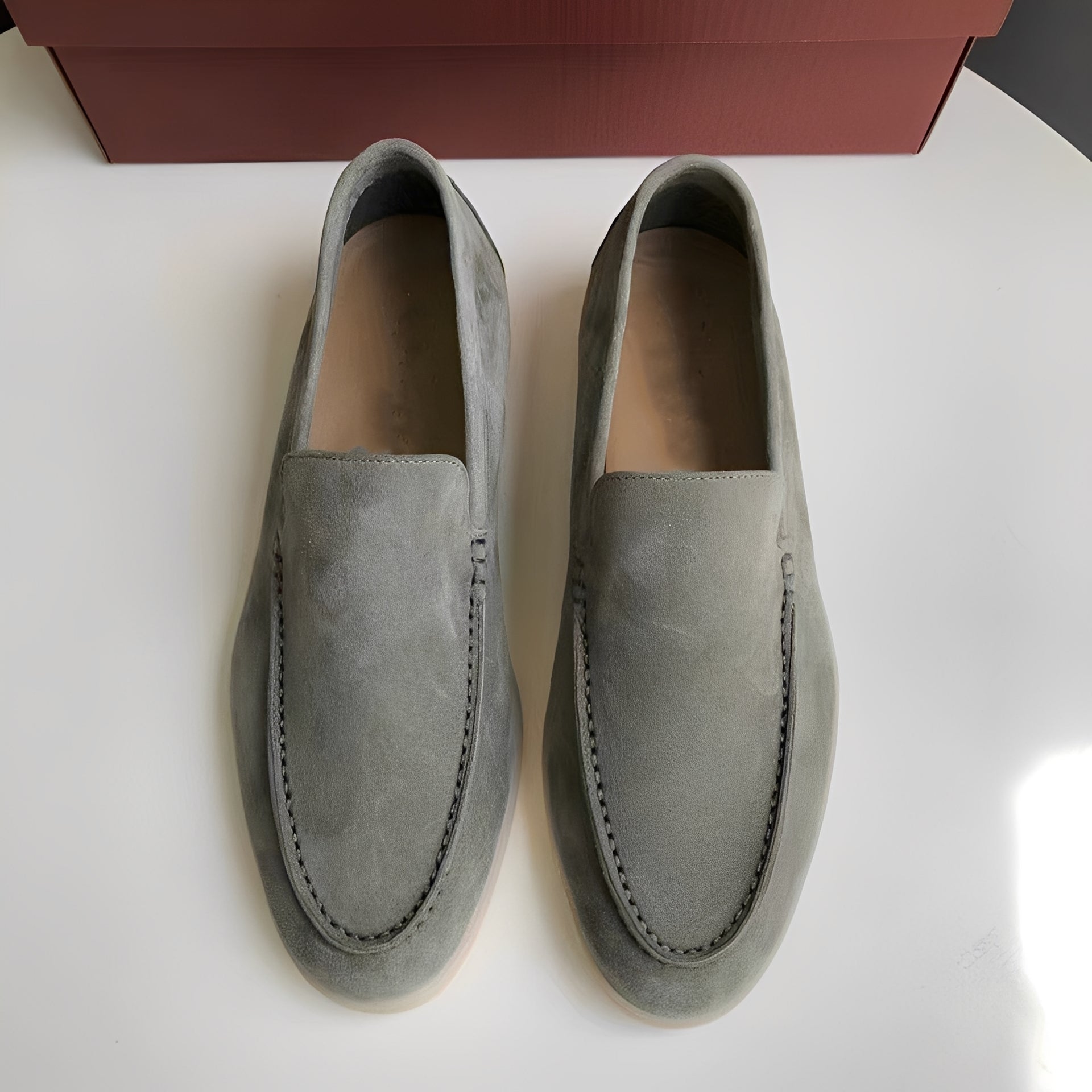 Dwayne - Eleganti mocassini in pelle piatta per uomo