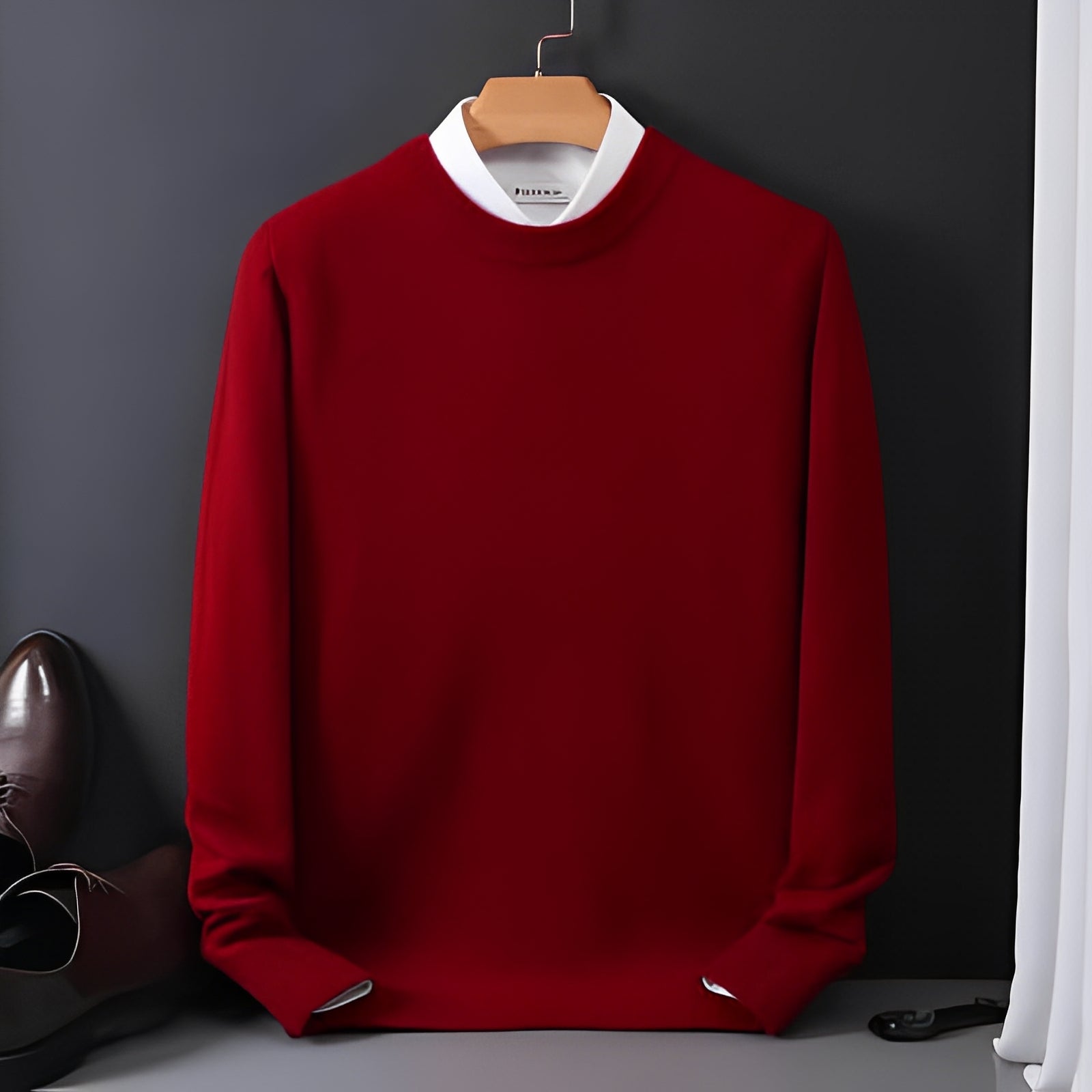 Inigo - Moderno maglione in cashmere a taglio morbido per uomo