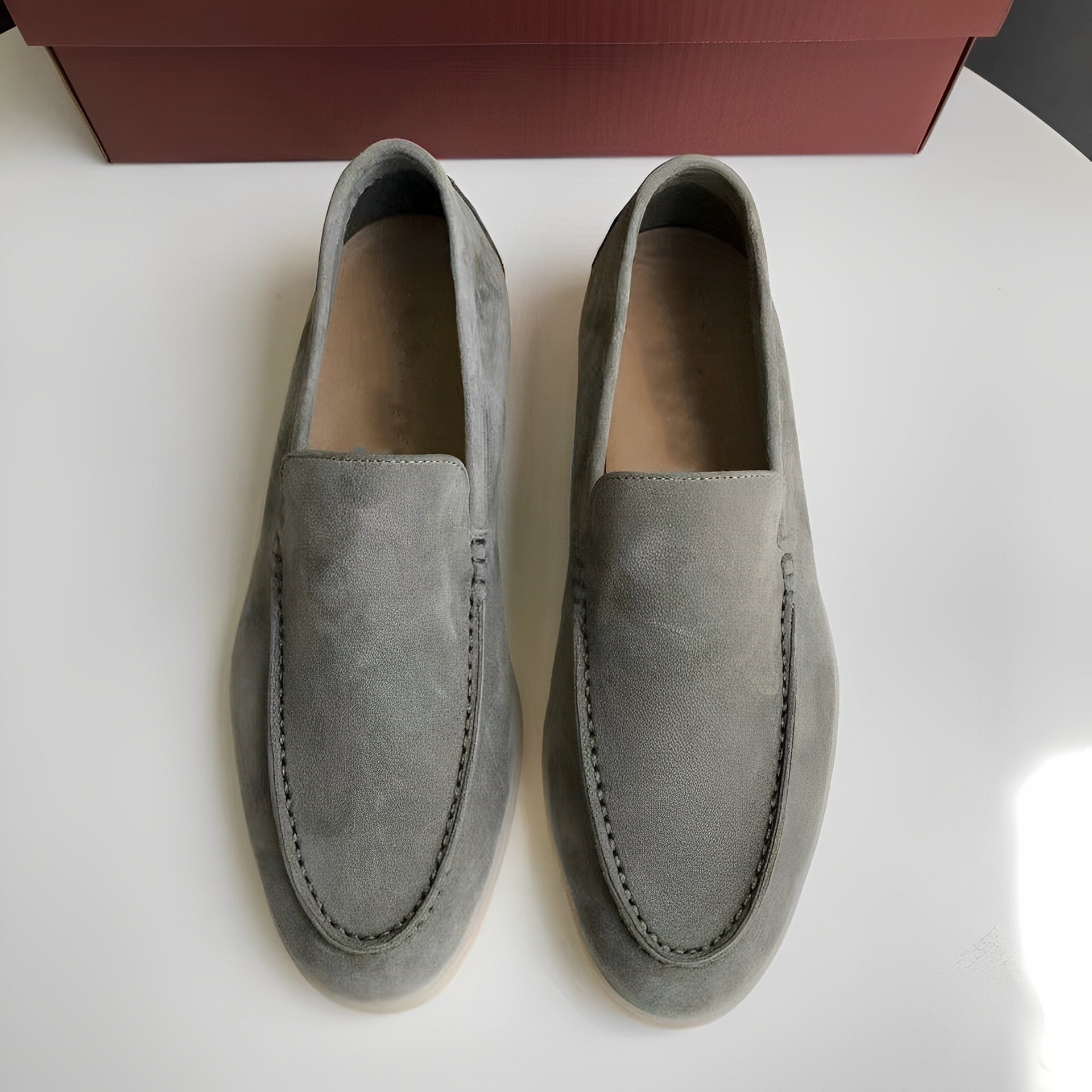 Dominick - Mocassini in pelle scamosciata per uomo