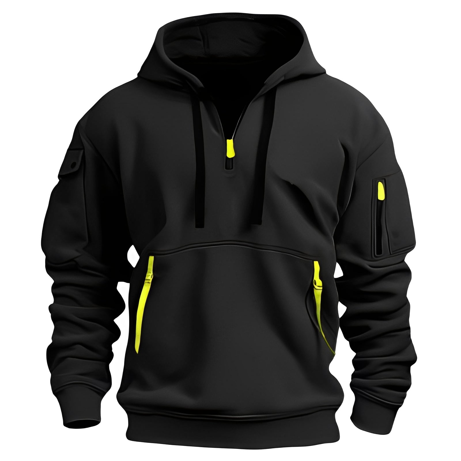 Burton - Felpa con cappuccio ampia con mezza zip per uomo