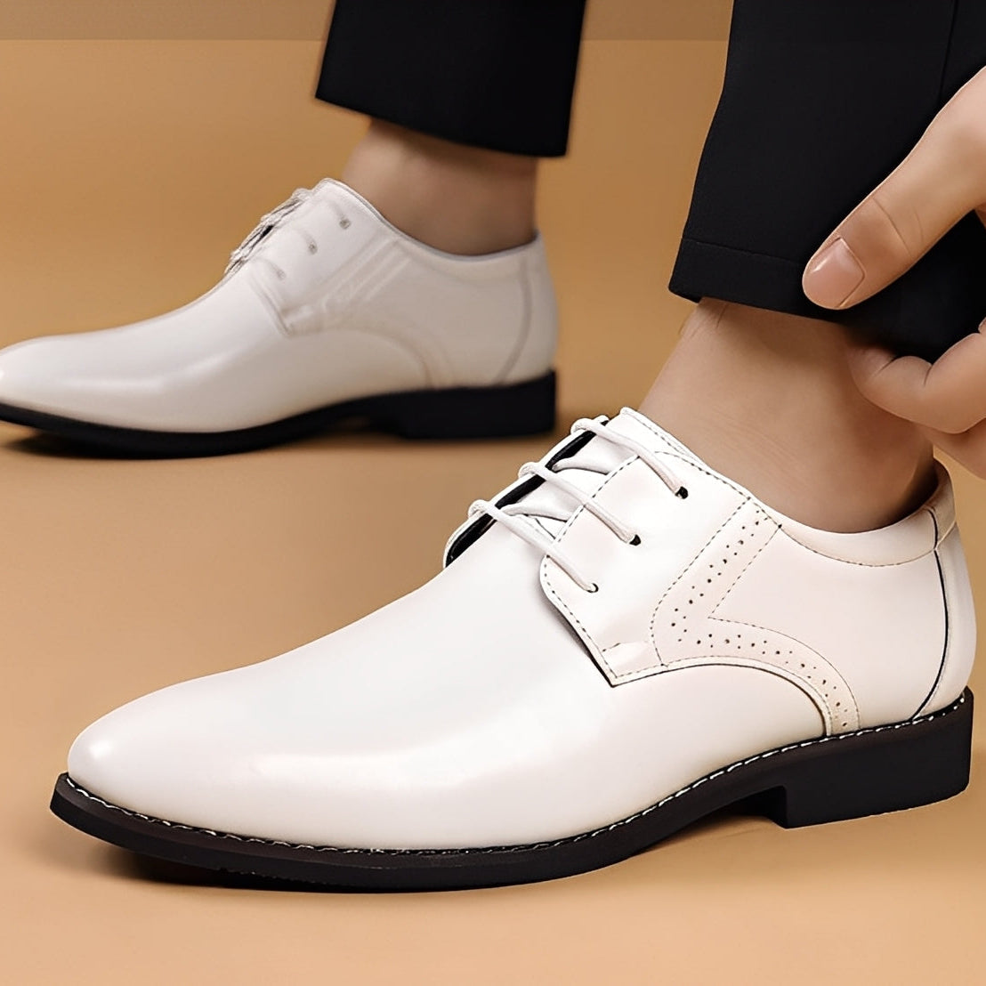 Beckham - Scarpe Formali Stringate in Stile Brogue per Uomini