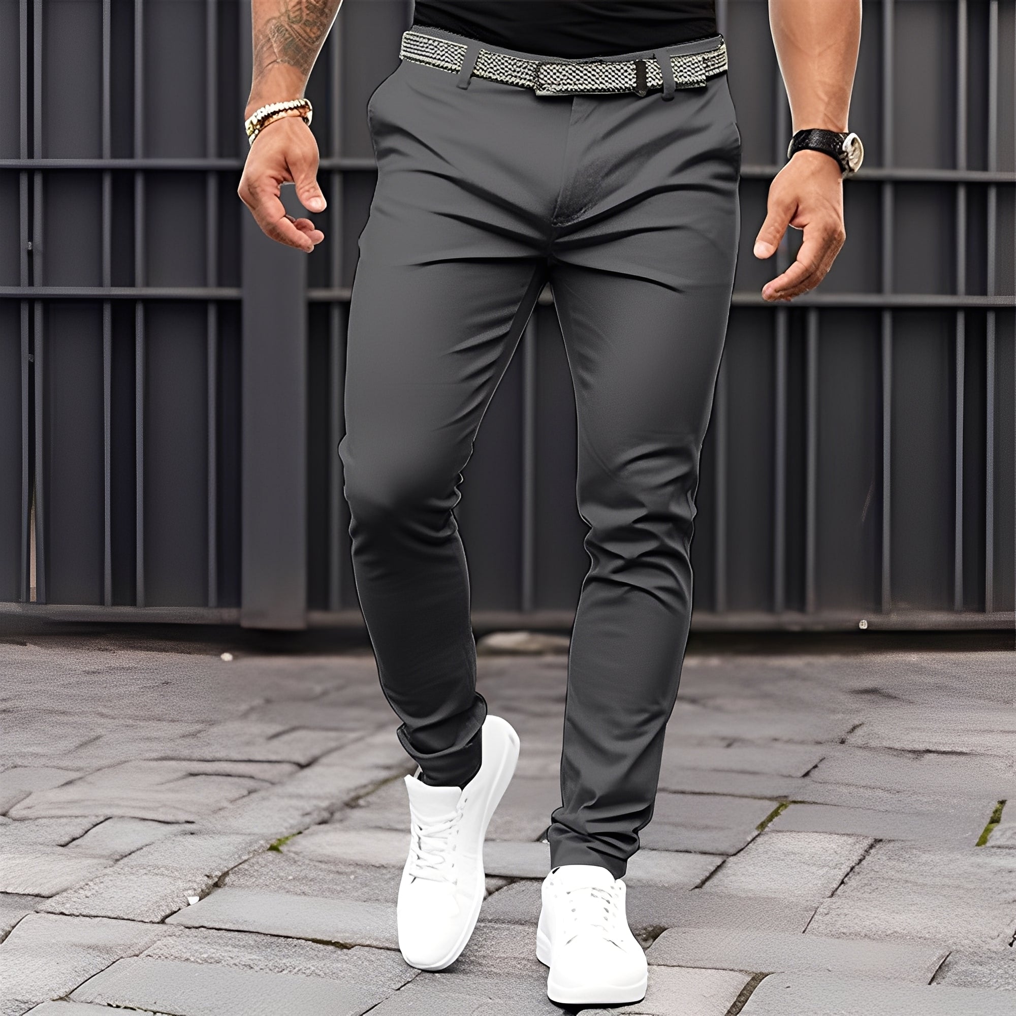 Raphael - Pantaloni casual a gamba stretta per uomini
