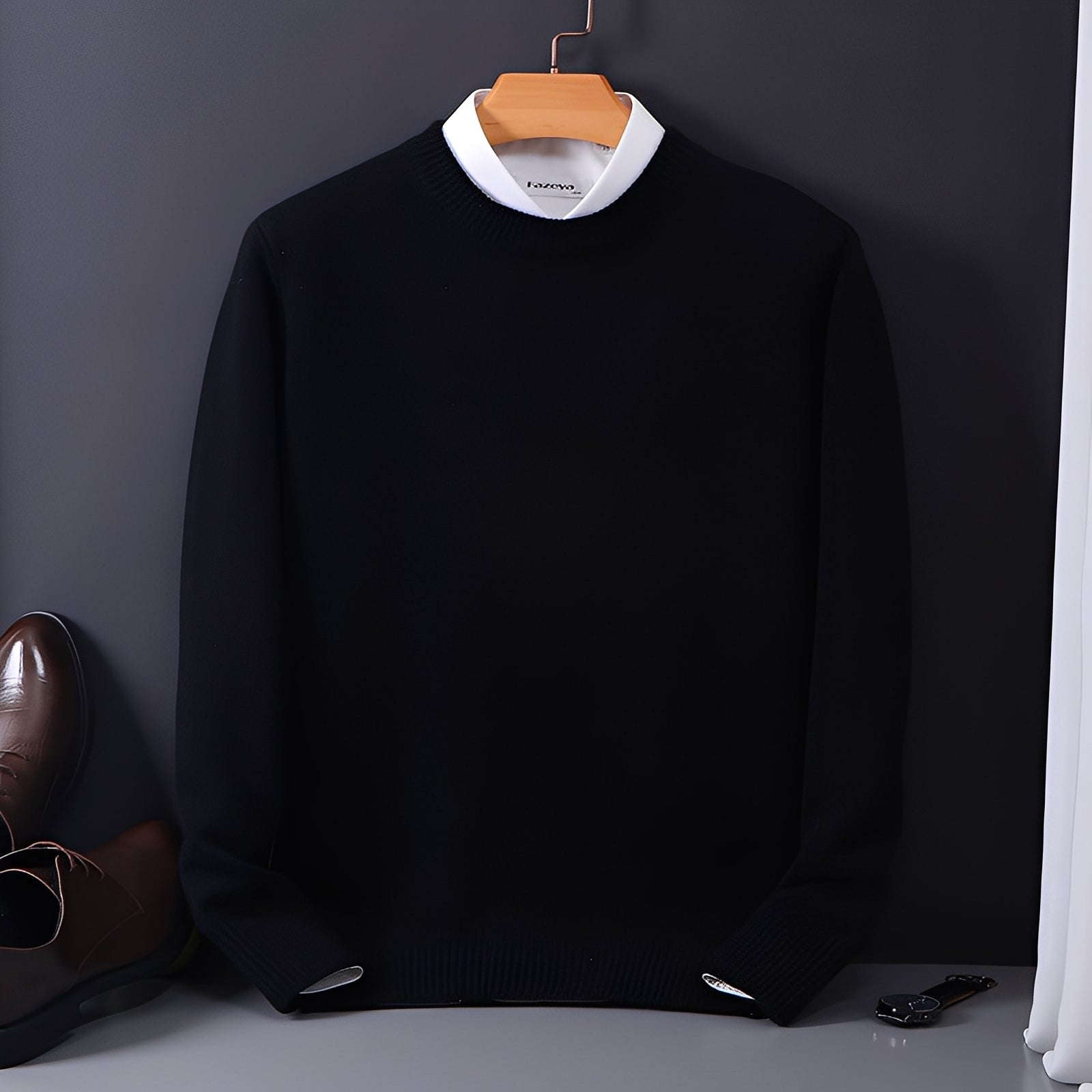 Inigo - Moderno maglione in cashmere a taglio morbido per uomo