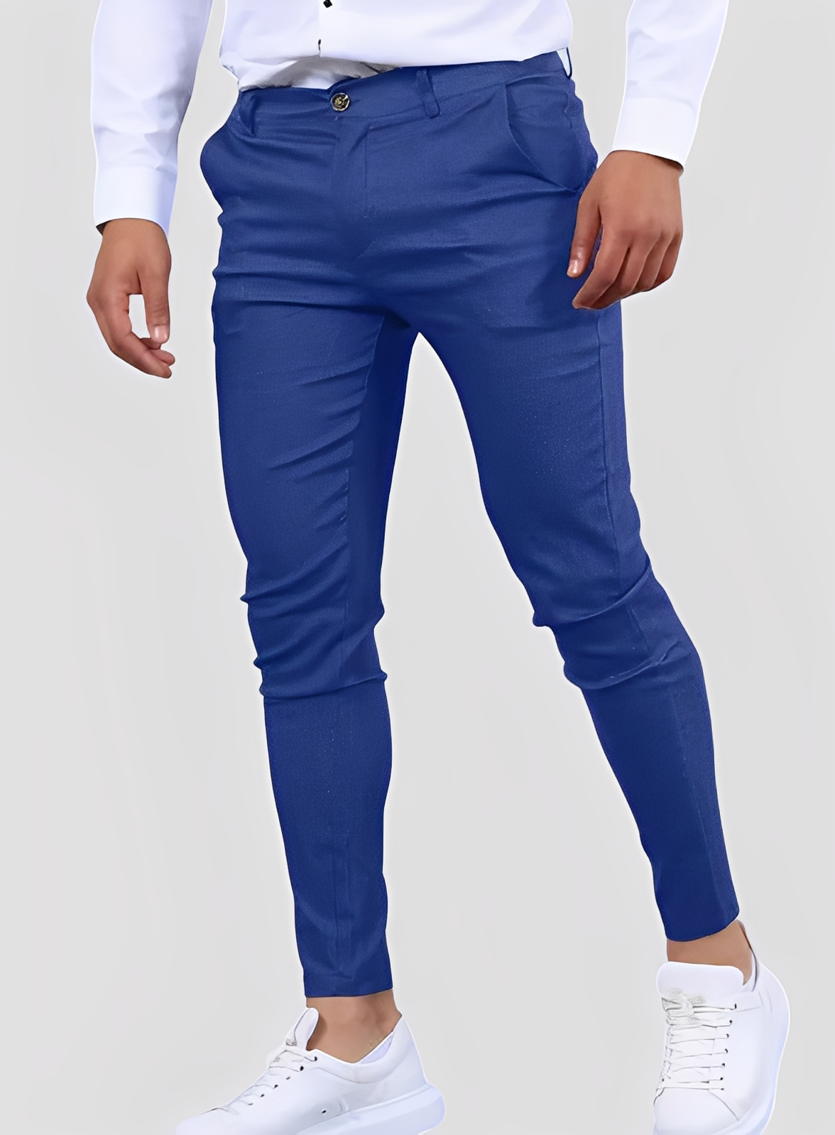 Reynard - Pantaloni skinny formali ed elasticizzati per uomini