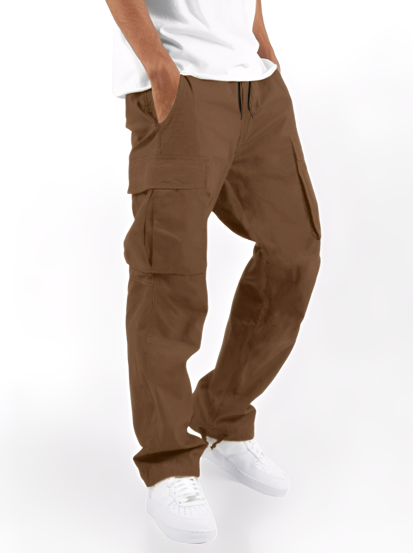 Cooper - Pantaloni cargo casual con coulisse per uomini