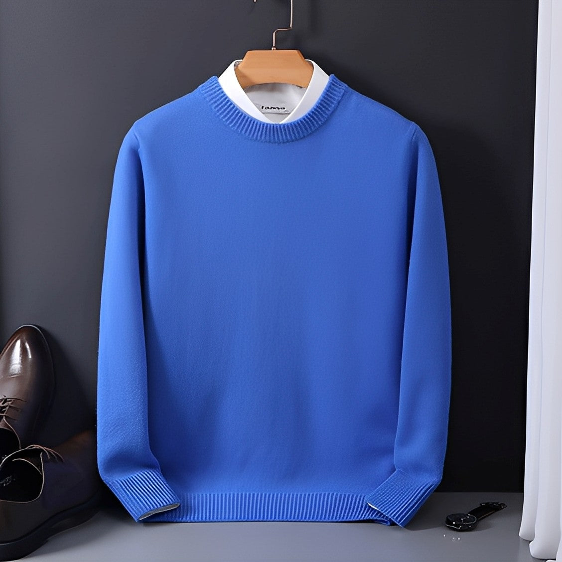 Inigo - Moderno maglione in cashmere a taglio morbido per uomo