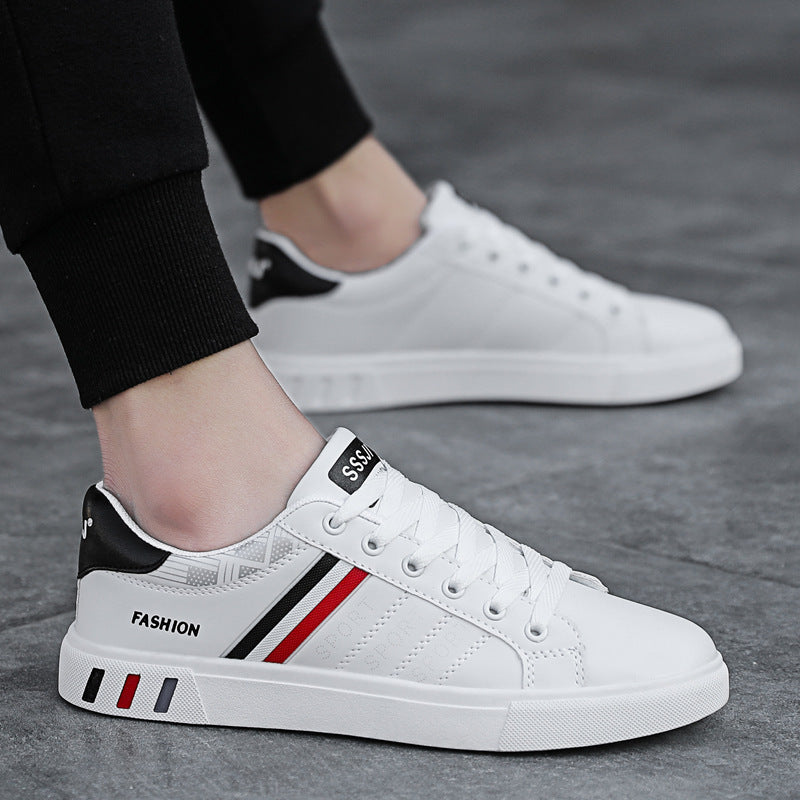 Noah - Bianche Scarpe da Uomo Casual con Strisce