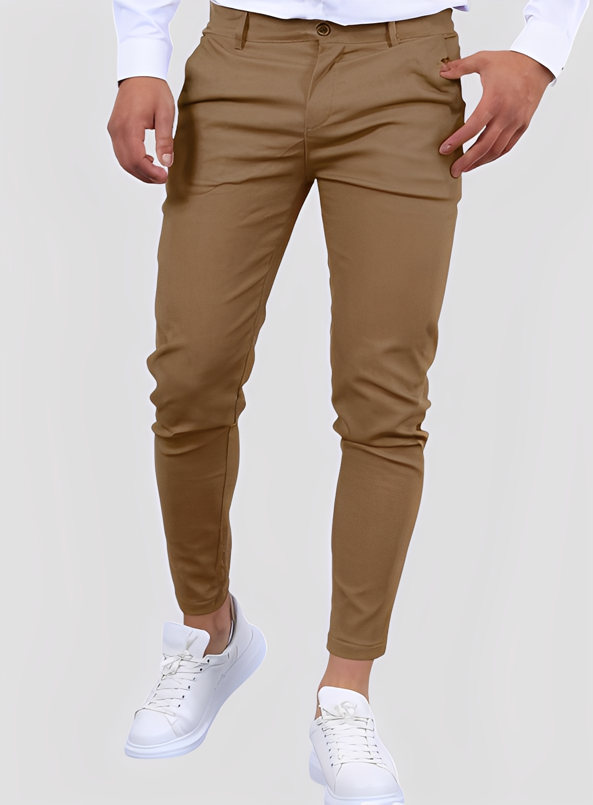 Reynard - Pantaloni skinny formali ed elasticizzati per uomini