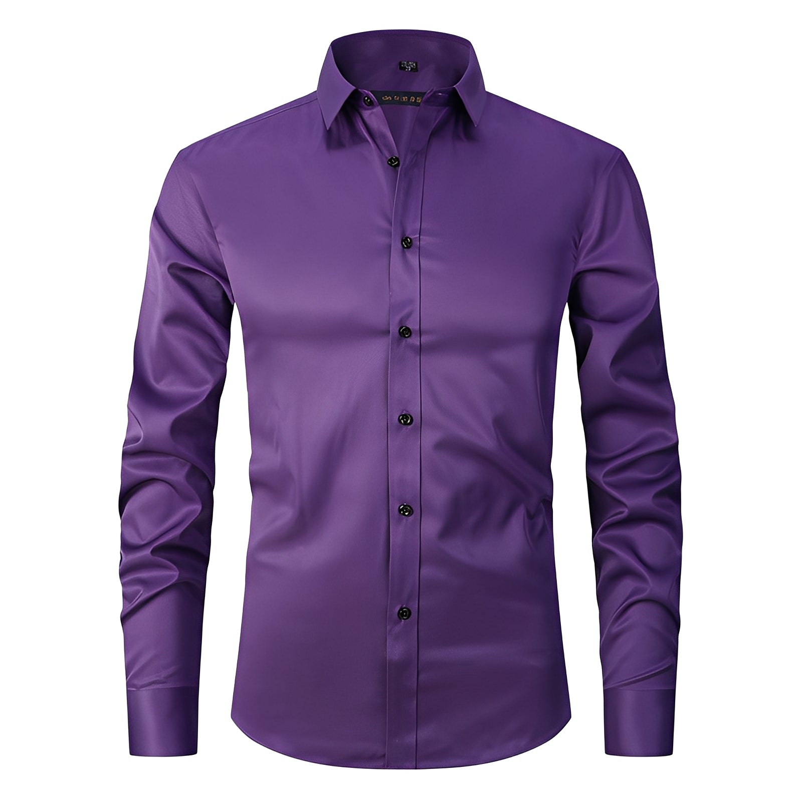 Elton - Camicia formale aderente in tessuto stretch per uomo