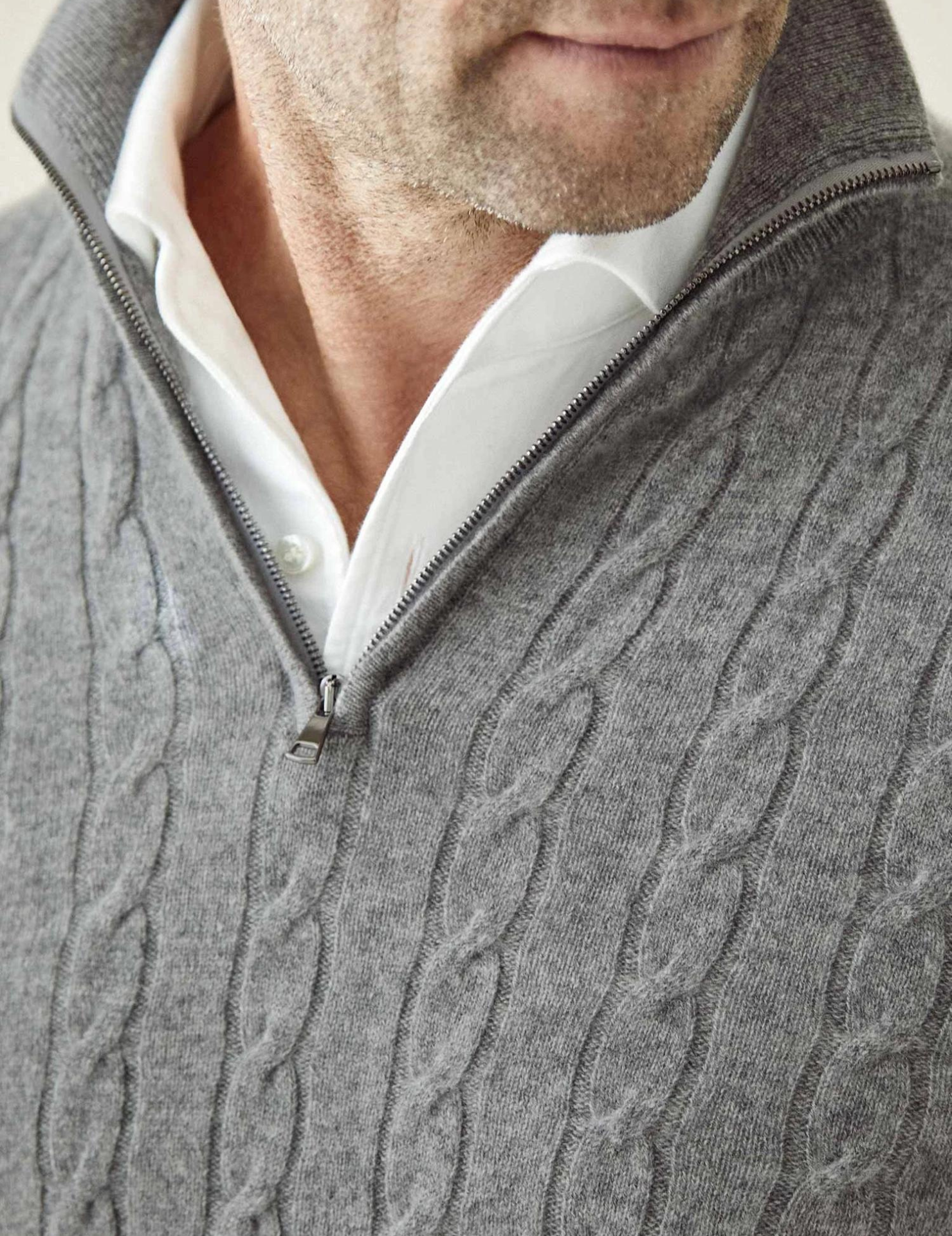 Zephyr - Maglione a trecce con zip