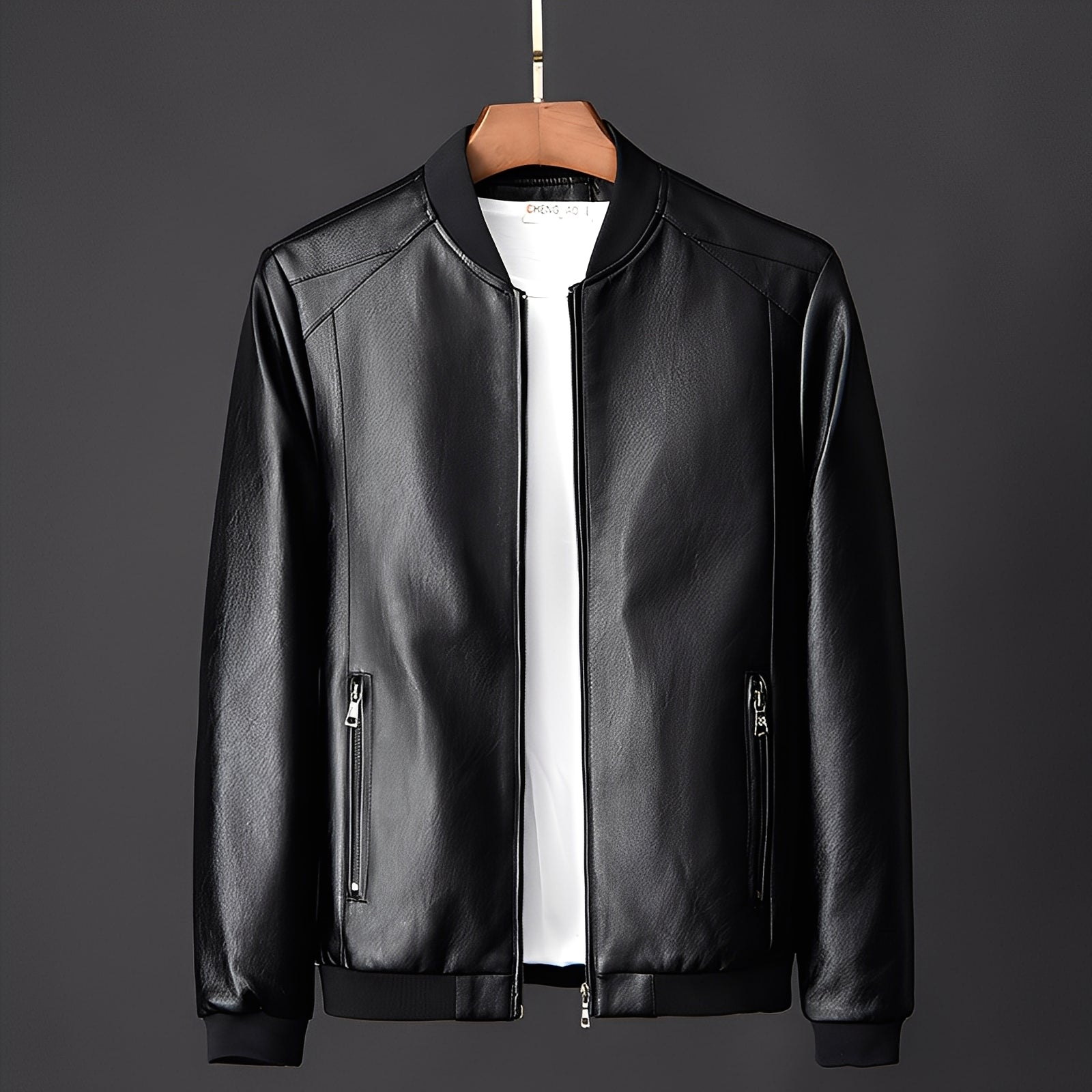 Jeremy - Giacca in pelle da biker elegante per uomini