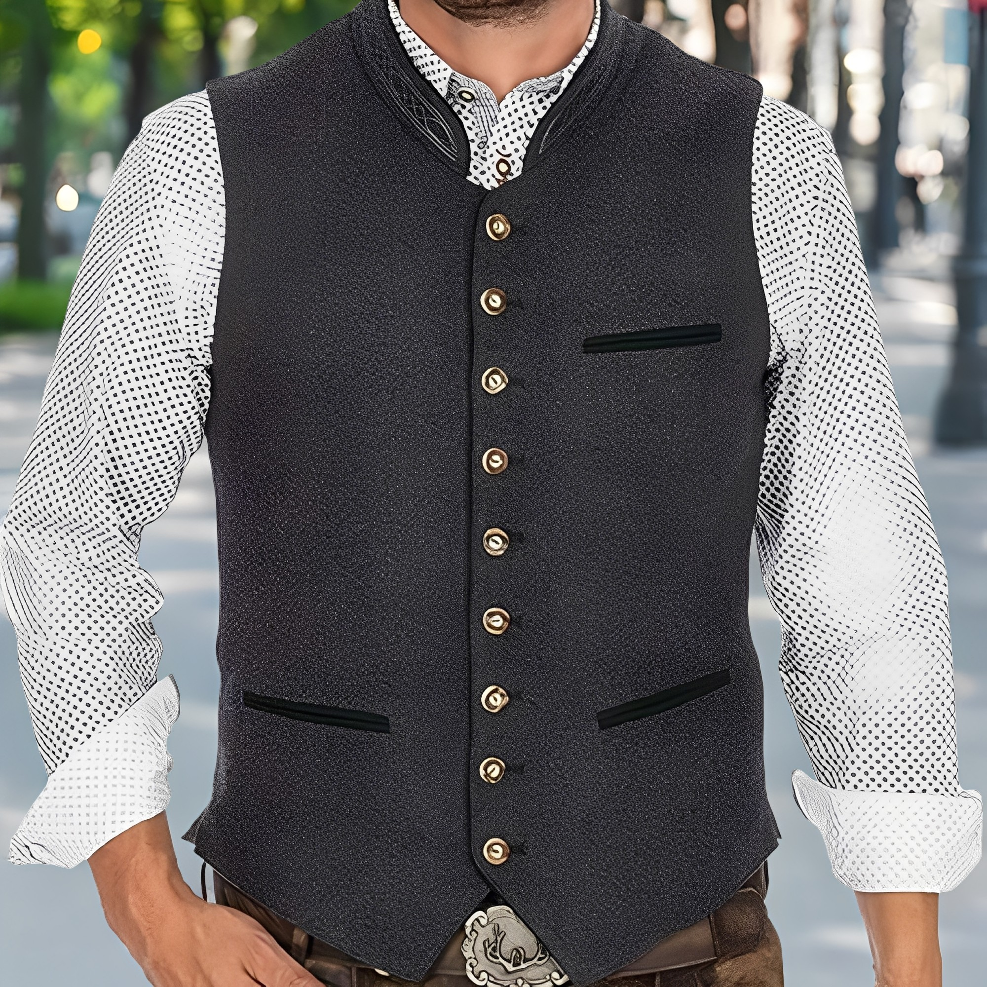 Madison - Moderna tradizionale gilet per uomini
