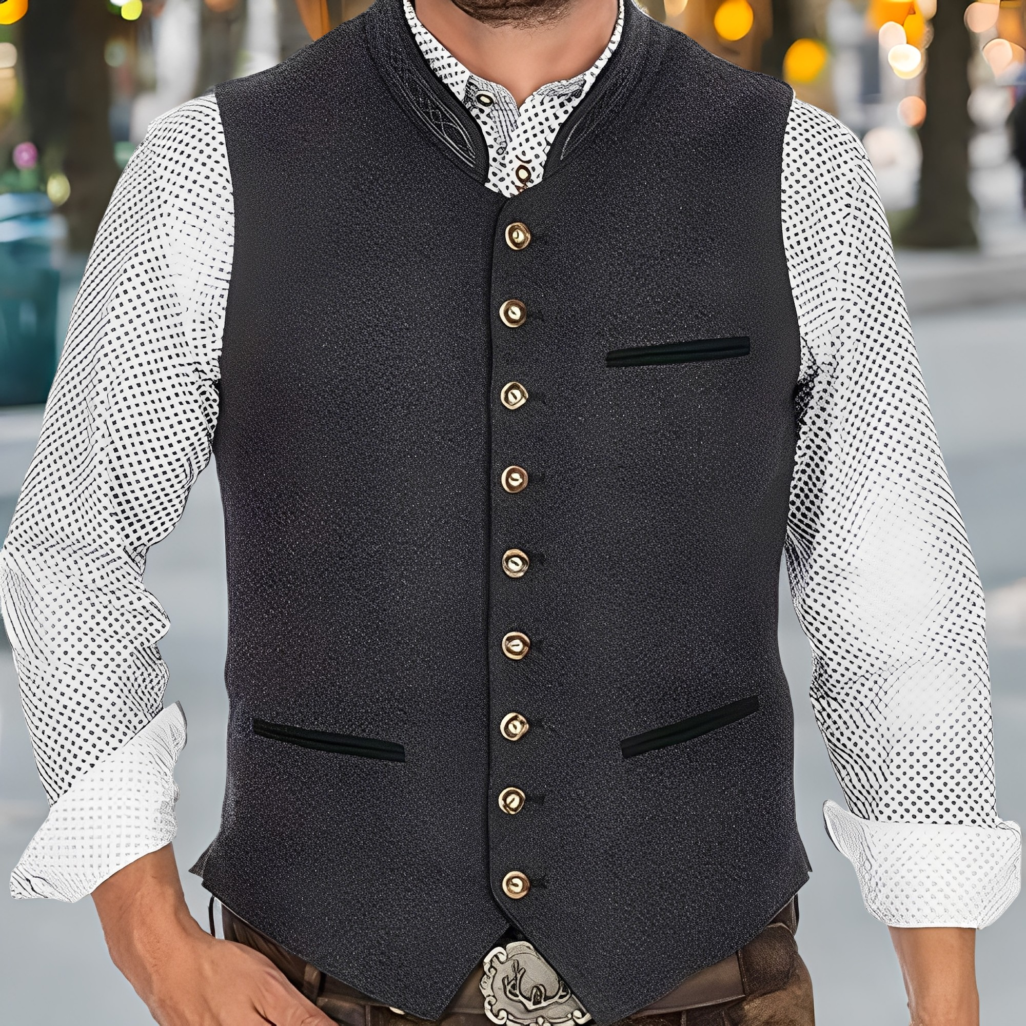 Madison - Moderna tradizionale gilet per uomini