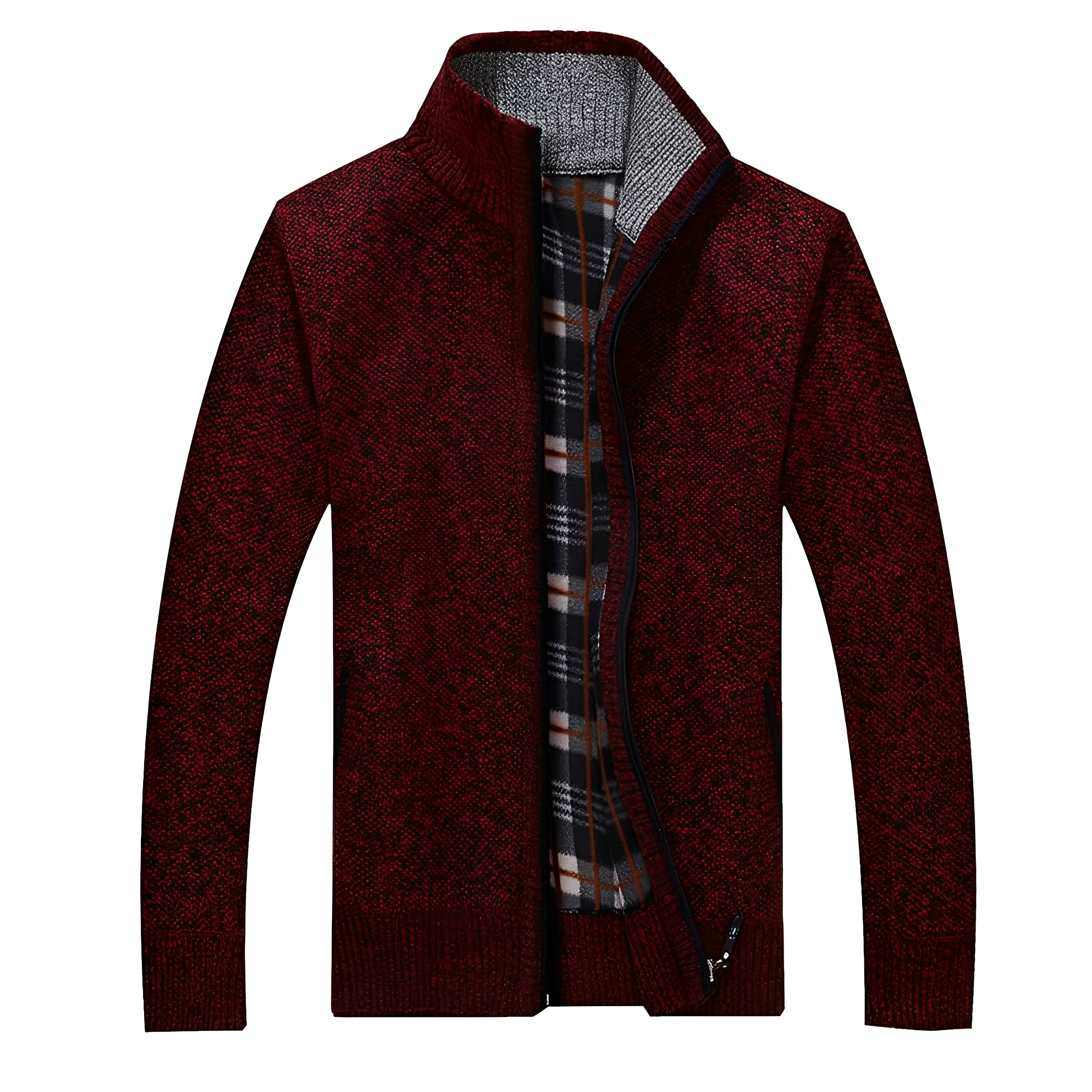 Malinda - Cardigan elegante con morbida fodera in pile per uomo
