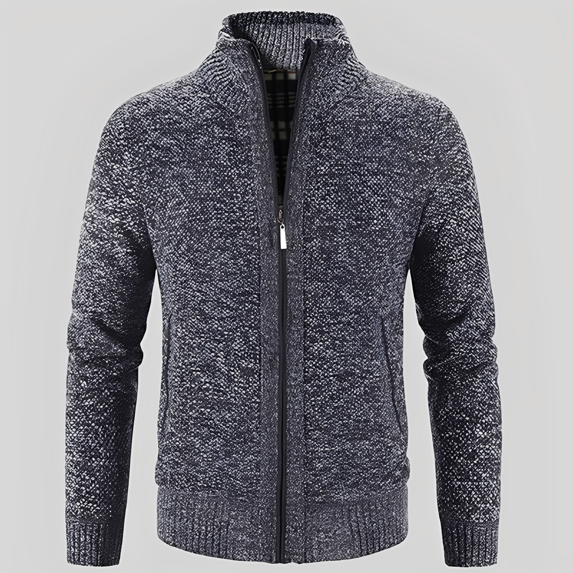 Kelvin - Maglia Semplice con Zip per Uomini
