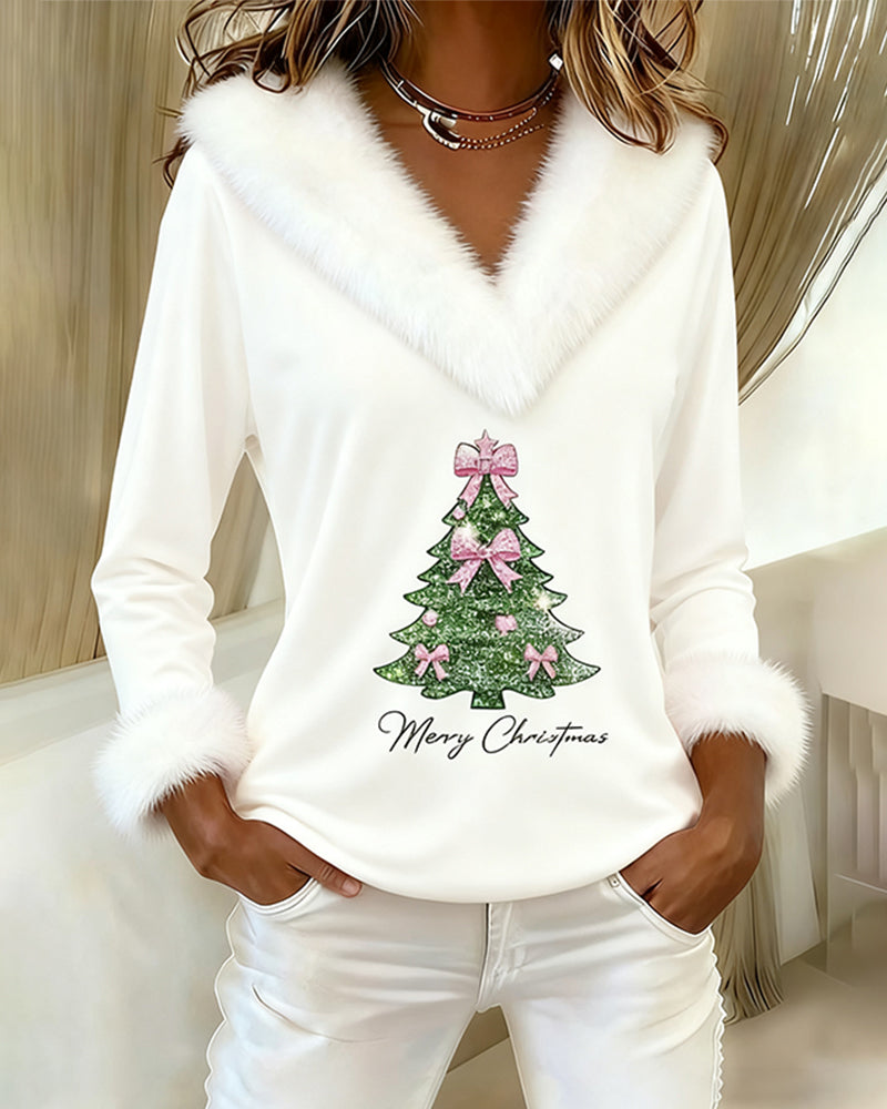 LIRIANNE™|MAGLIA FESTIVA CON COLLO A V