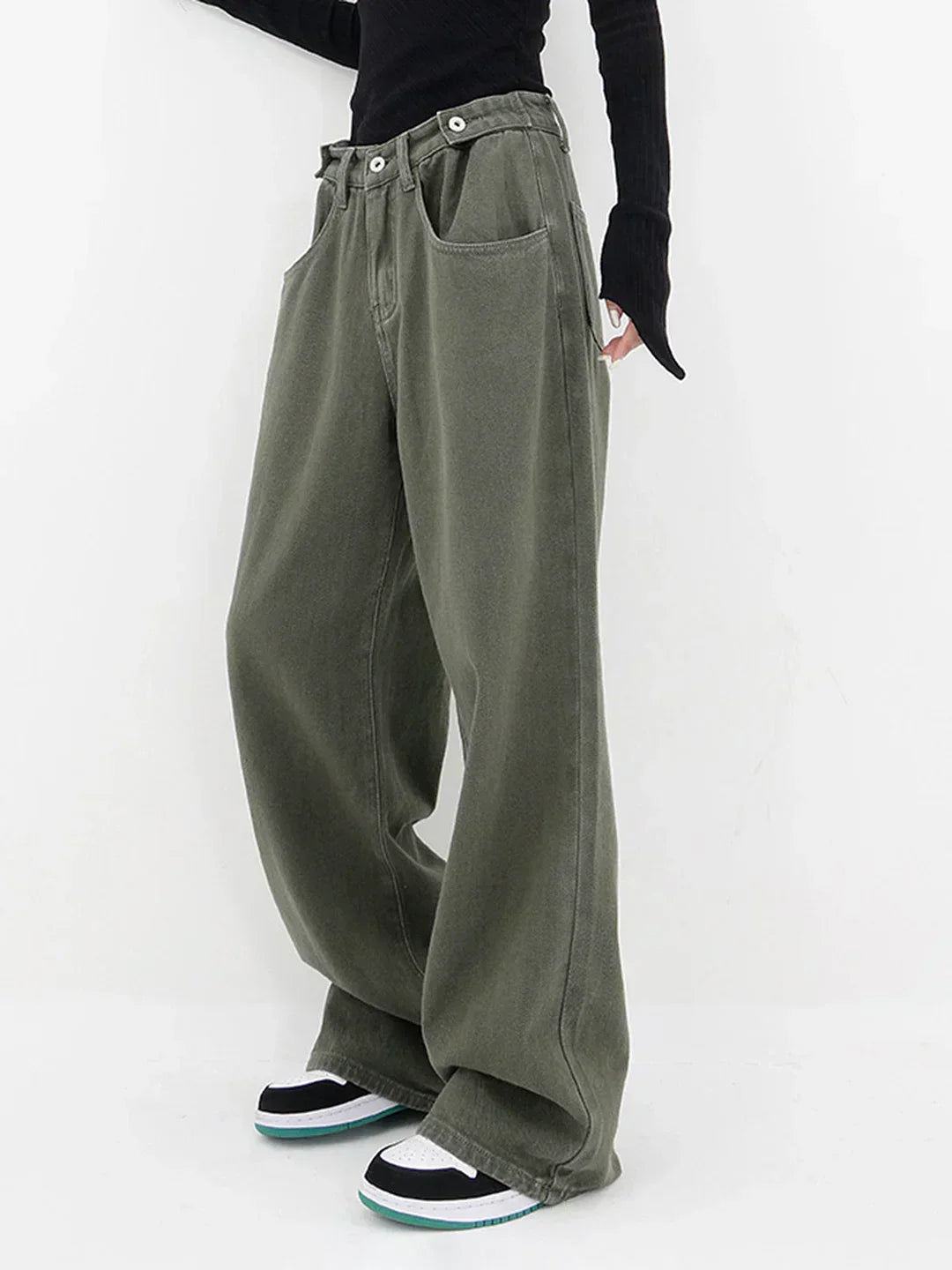 Jeans a vita larga
