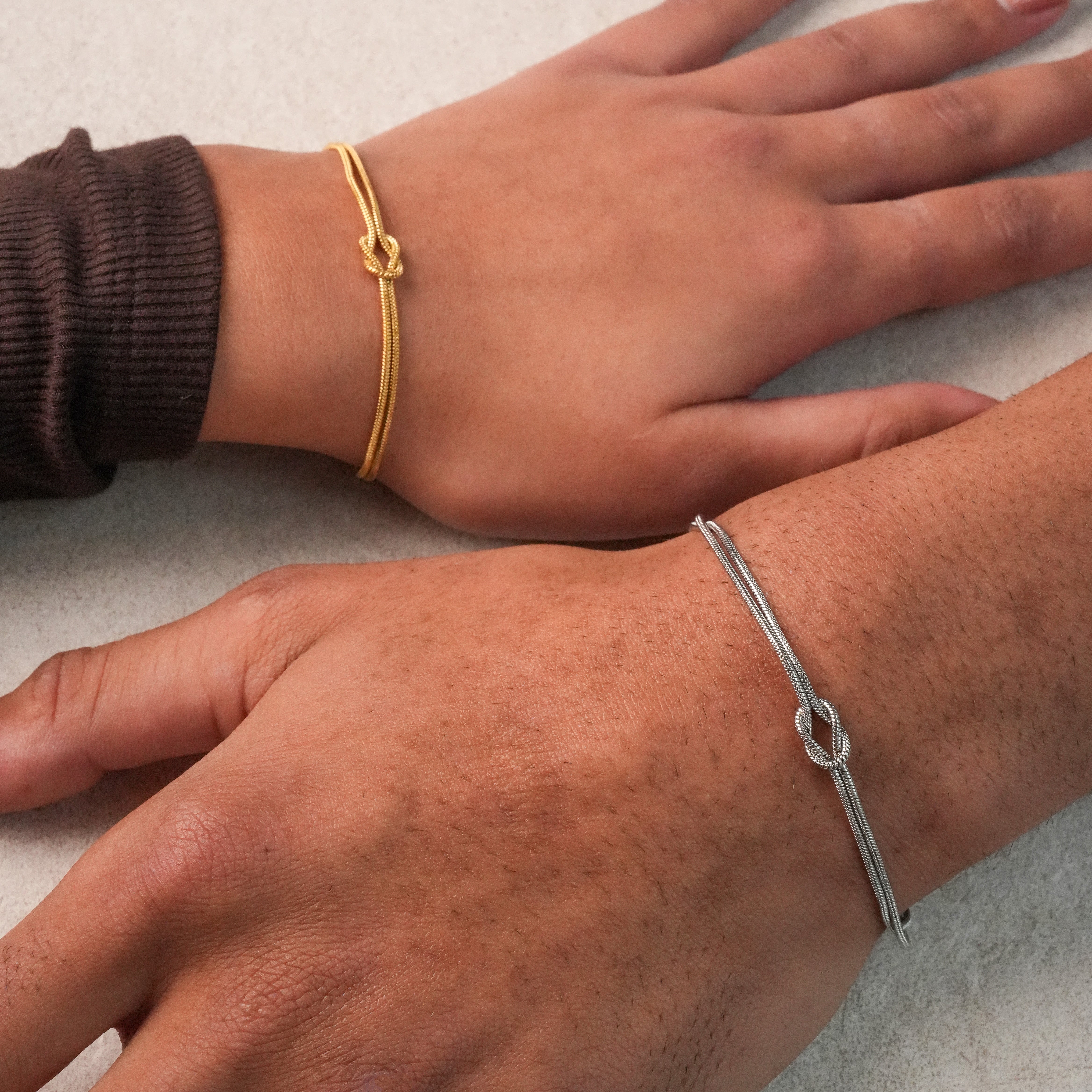 Bracciale infinito 1+1