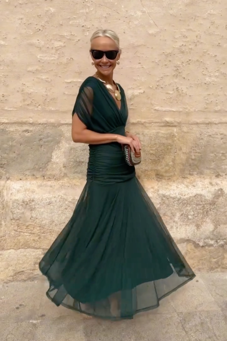 Lorenza™ | Abito maxi elegante con scollo a V