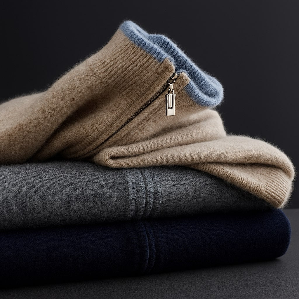 HARVEY™|GIACCA ZIP IN LANA ELEGANTE