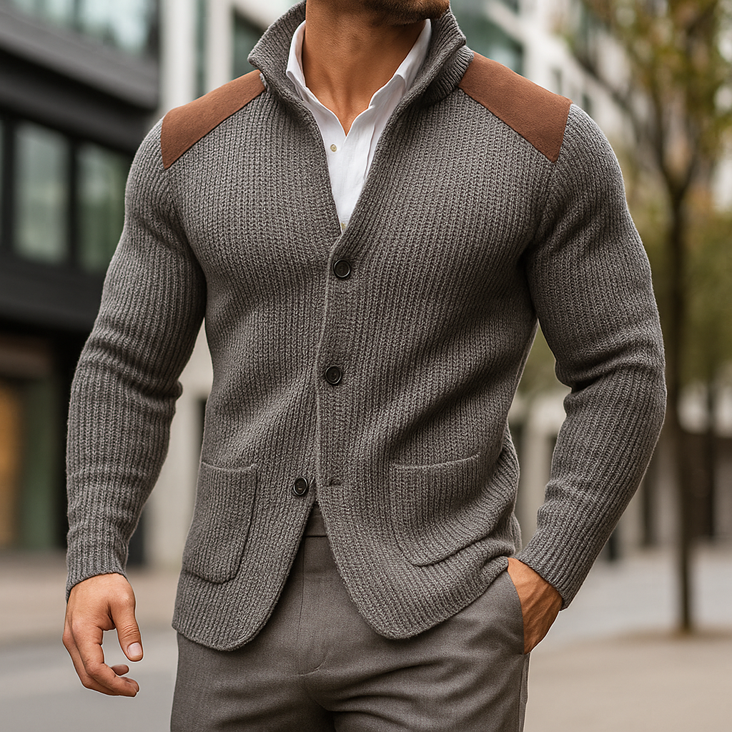 SILVORO | BLAZER IN MAGLIA TESTURIZZATA