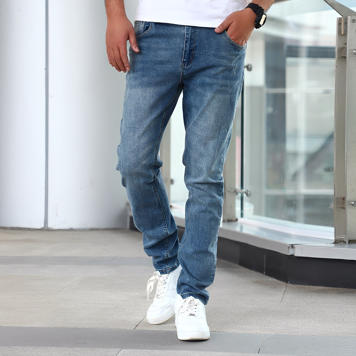 Winfred - Stiloso Stretch-Skinny-Jeans per Uomini