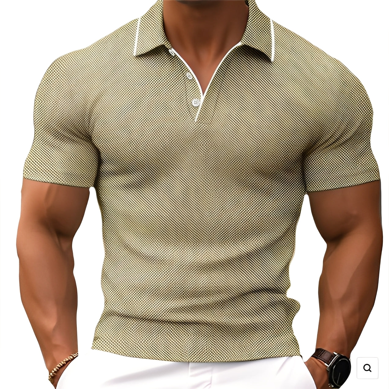 Florence - Polo casual con bottoni per uomo