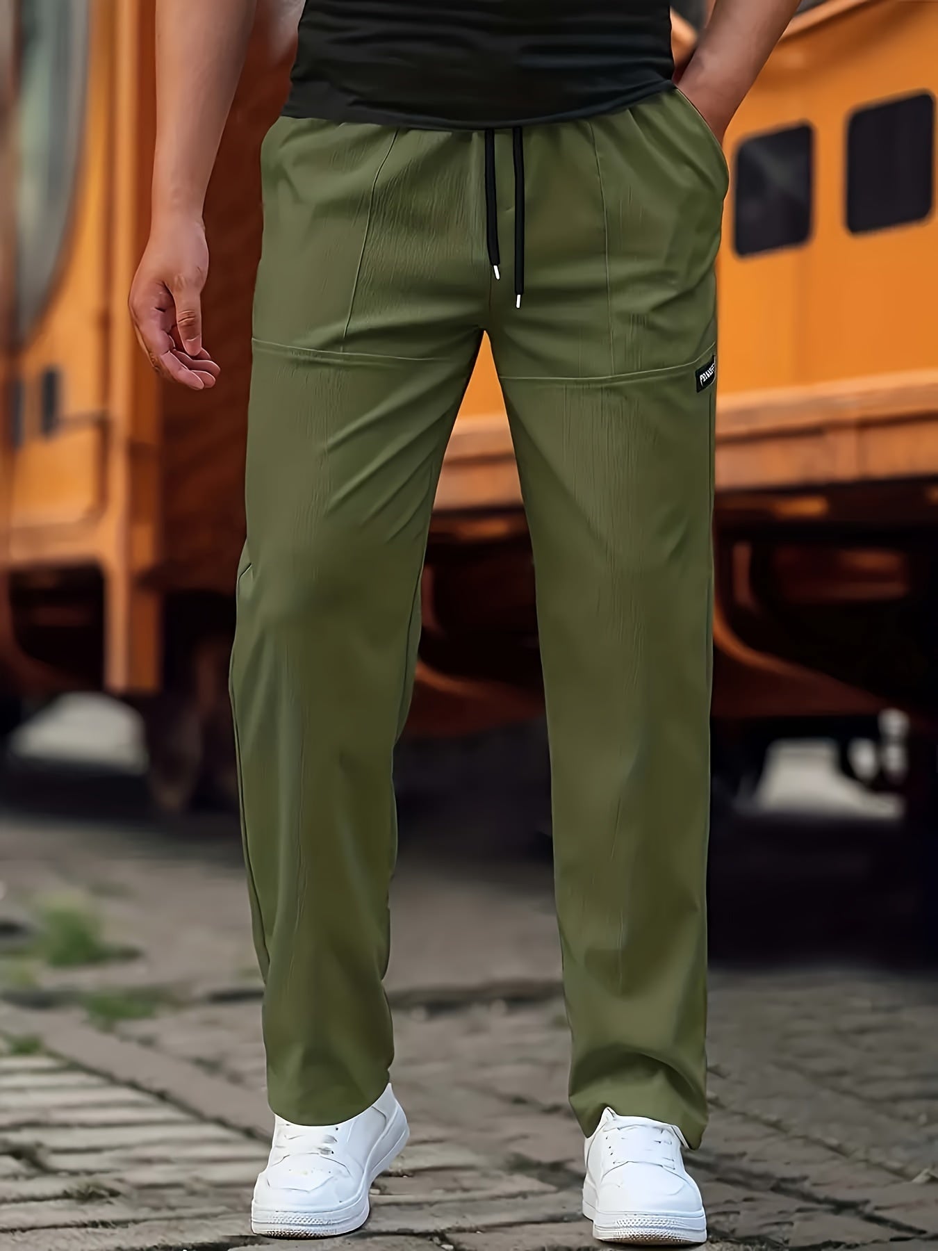 Esmund - Pantaloni da jogging casual con coulisse per uomo