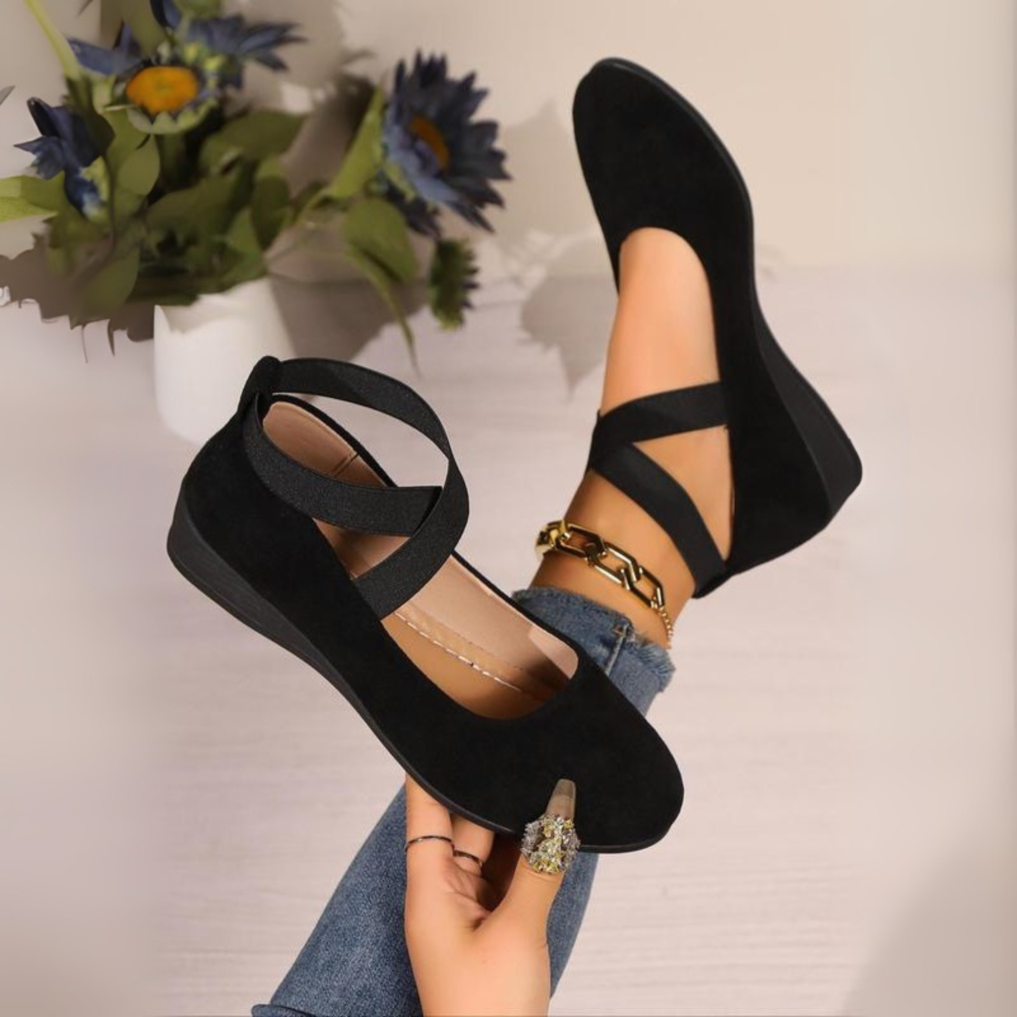 Calerinne™ | Ballerine con zeppa a punta chiusa
