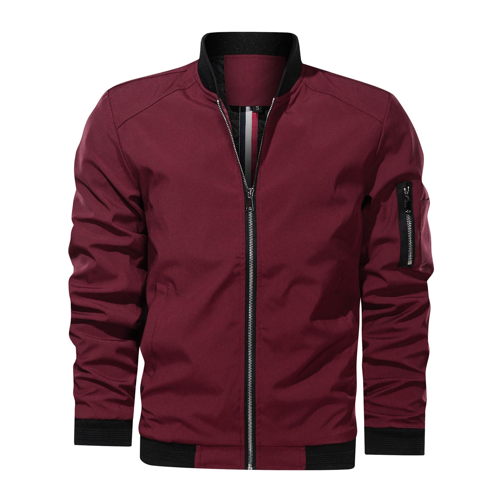 Rufus - Giacca bomber casual con zip per uomini