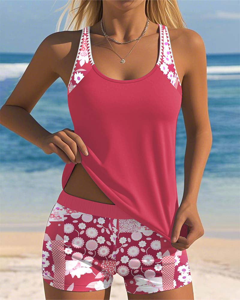GINEVRA™|TANKINI FLOREALE COMODO