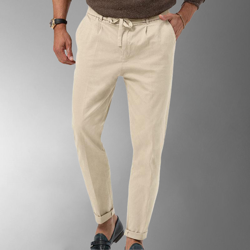 Jacob - Uomo Pantaloni di Lino per Comfort e Stile