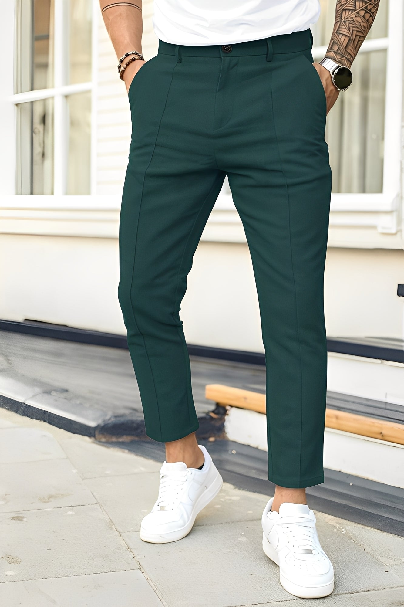 Carson - Pantaloni Casual Formali per Uomini