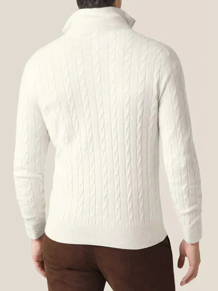 Zephyr - Maglione a trecce con zip