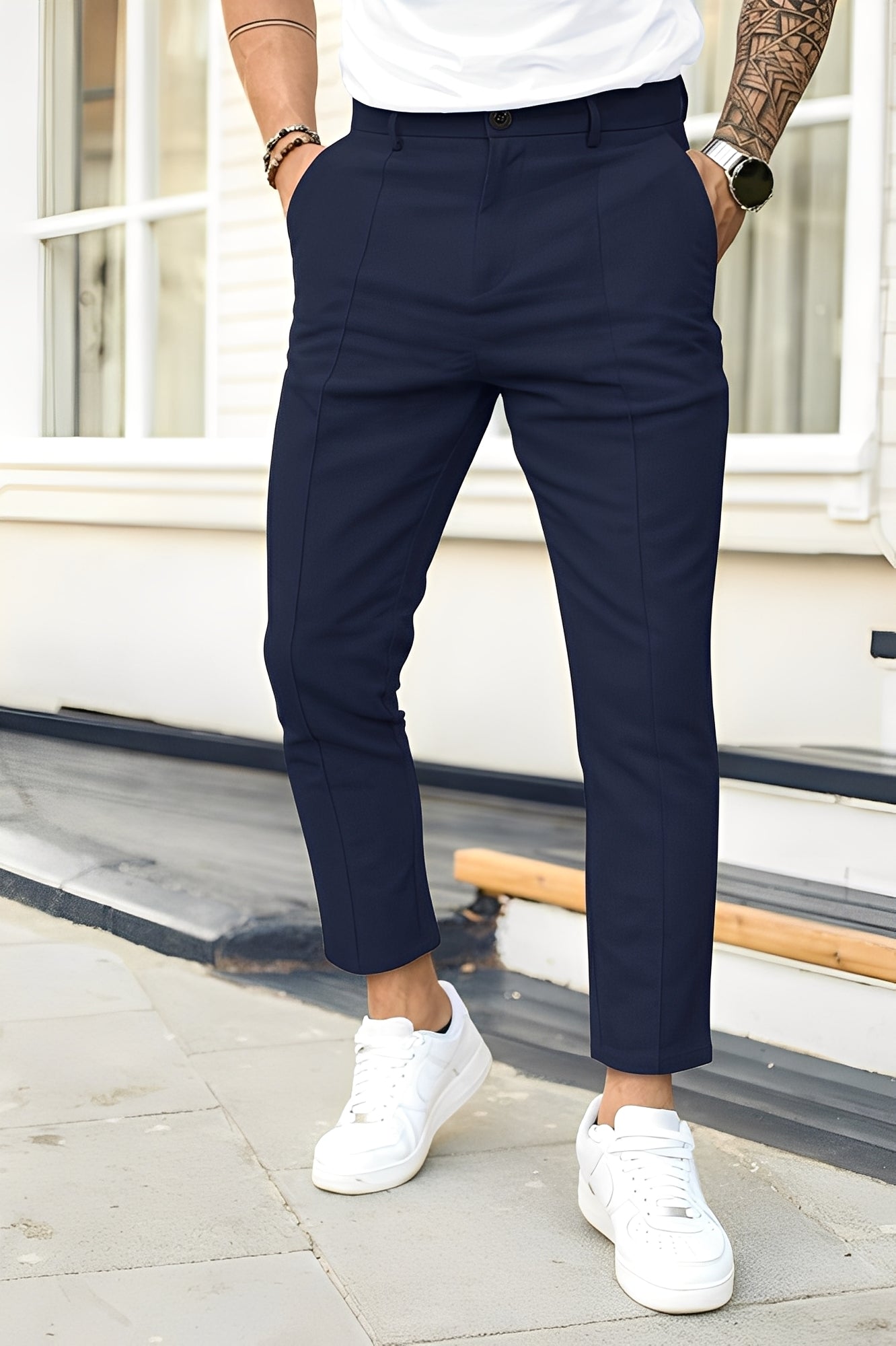 Carson - Pantaloni Casual Formali per Uomini