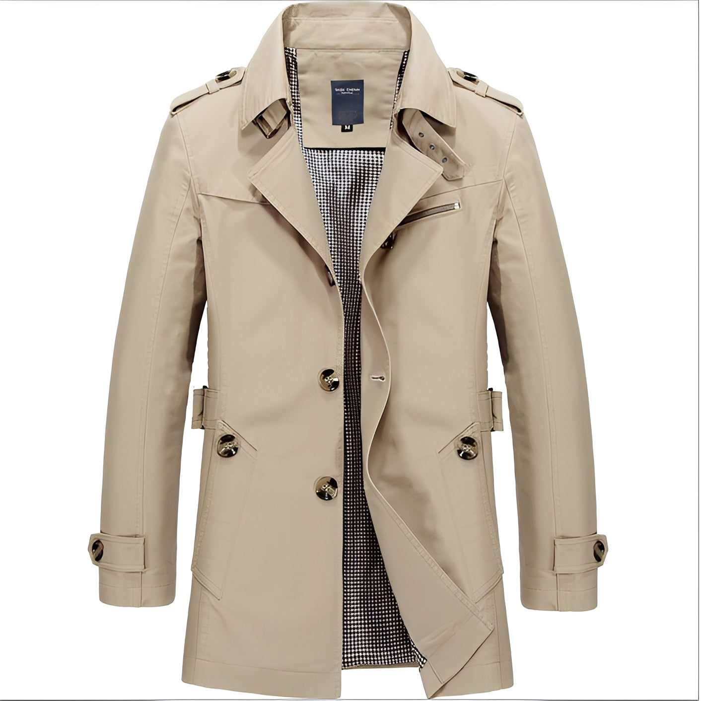 Kolton - Elegante giacca a vento trenchcoat per uomini