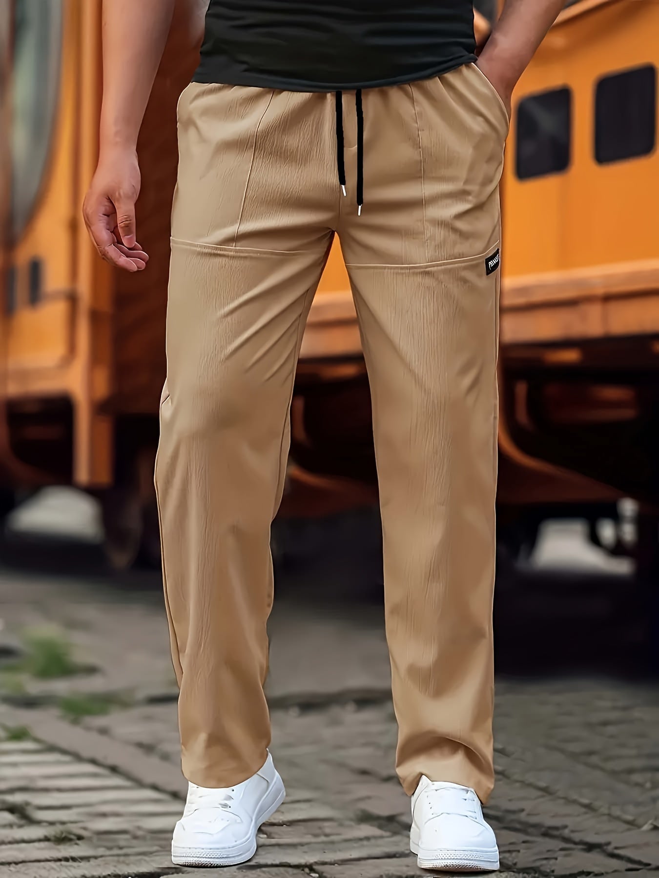 Esmund - Pantaloni da jogging casual con coulisse per uomo