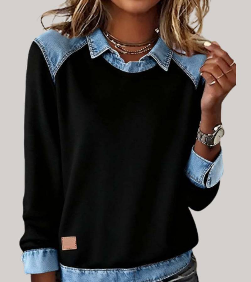 ELINA™|TOP PATCHWORK ELEGANTE