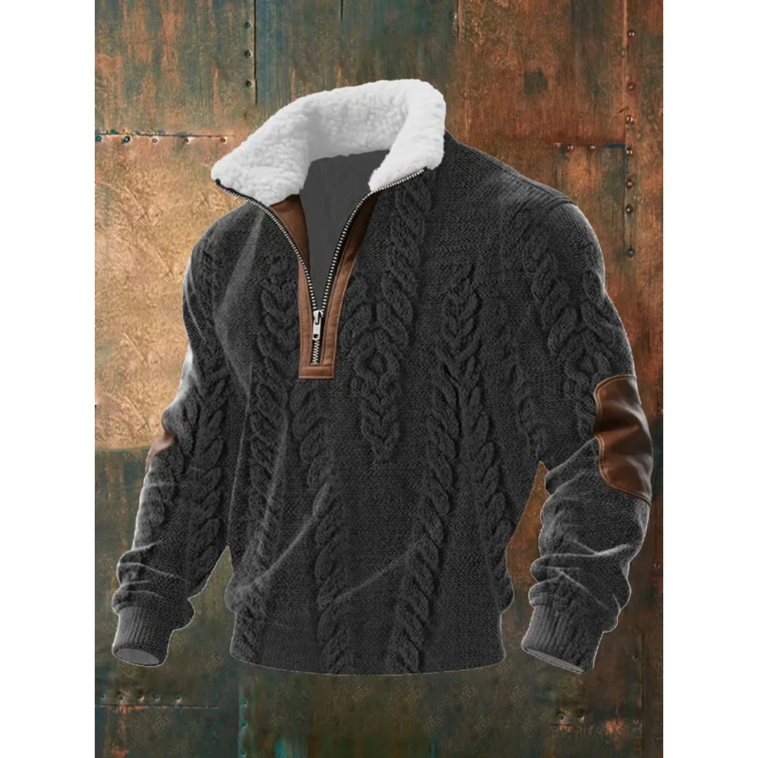 SILVORO | MAGLIONE A COLLO ALTO IN PILE