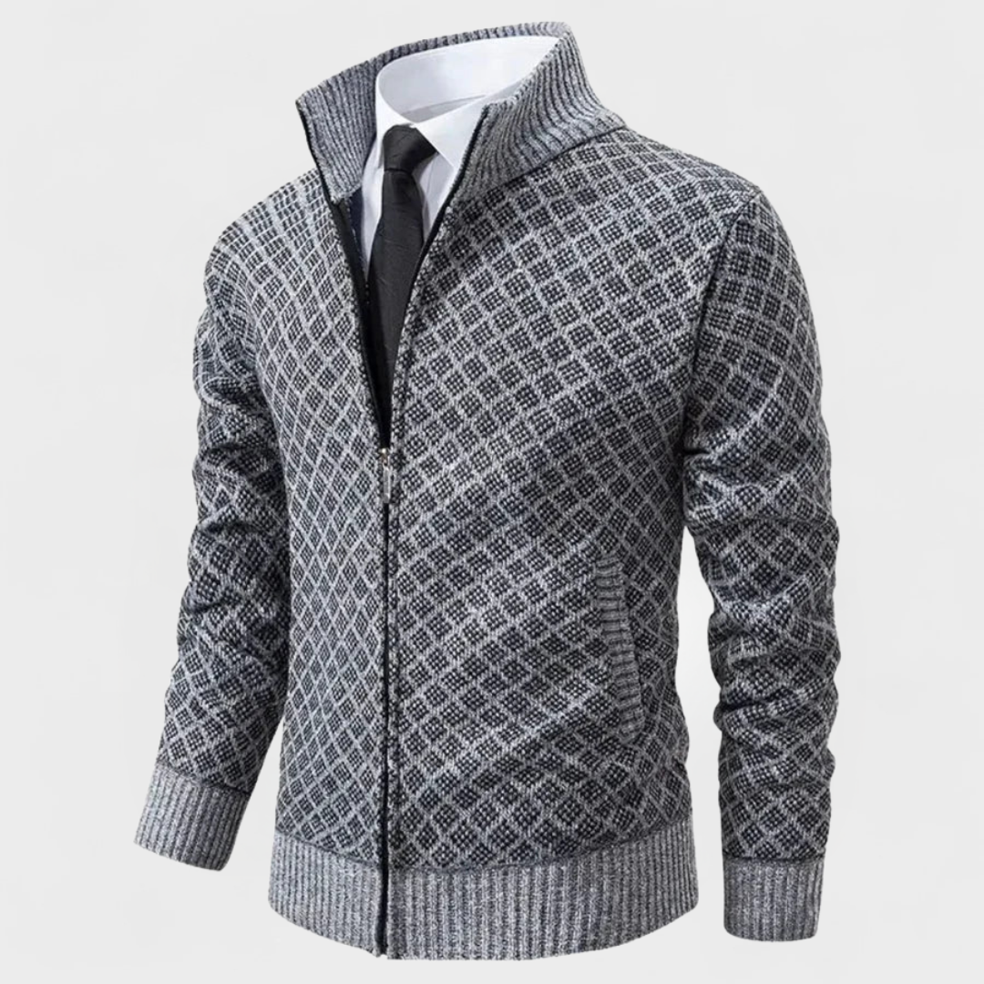 Caius | Maglione Zip-Up Strutturato Moderno