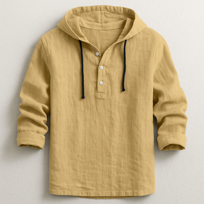 Lorenzo™ | Camicia con cappuccio in lino raffinato