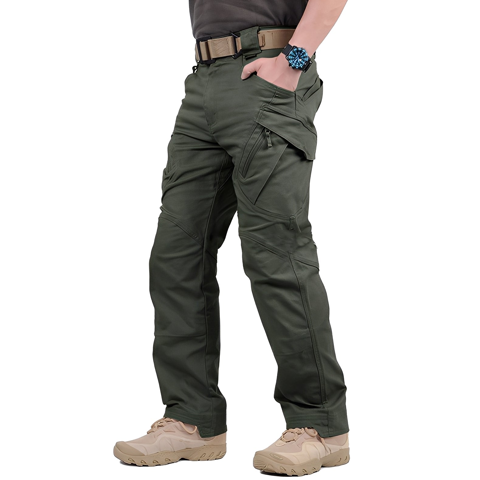 Roshan - Pantaloni cargo tattici casuali per uomo
