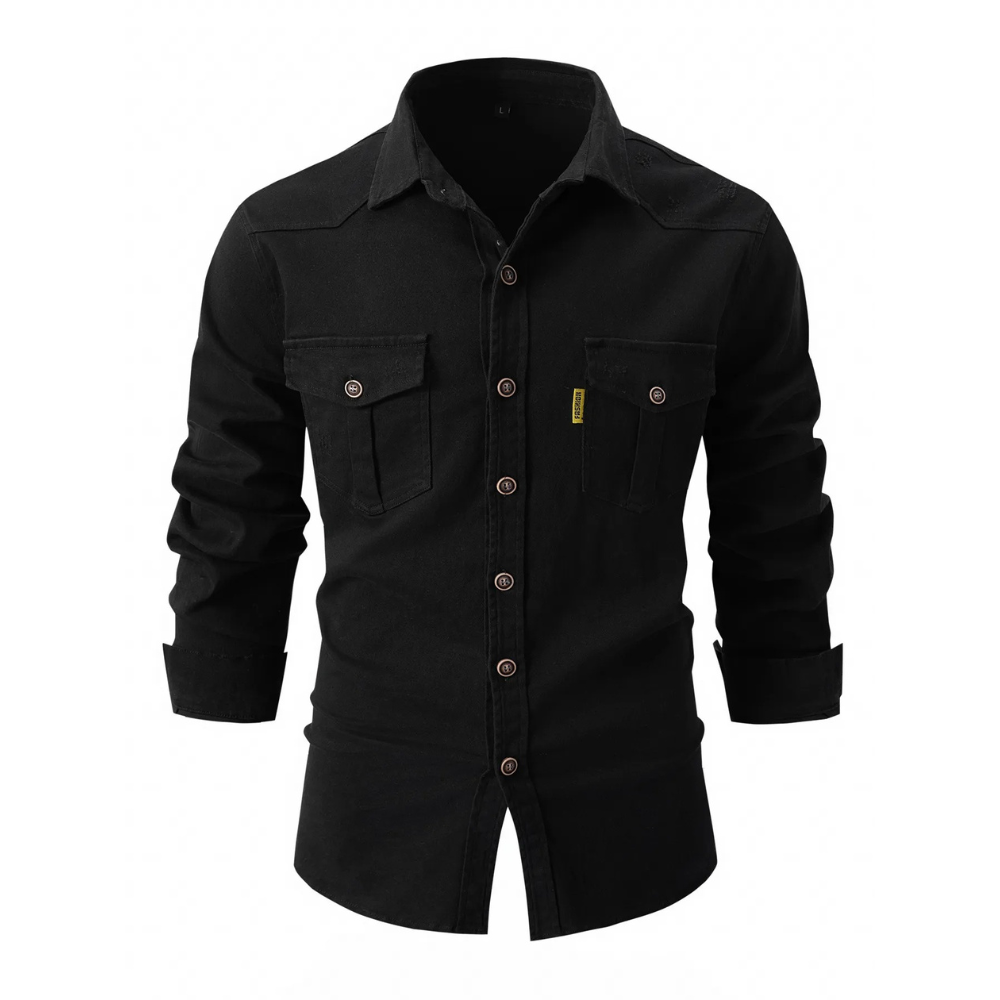 Marlon - Camicia casual e comoda in tessuto elasticizzato per uomo