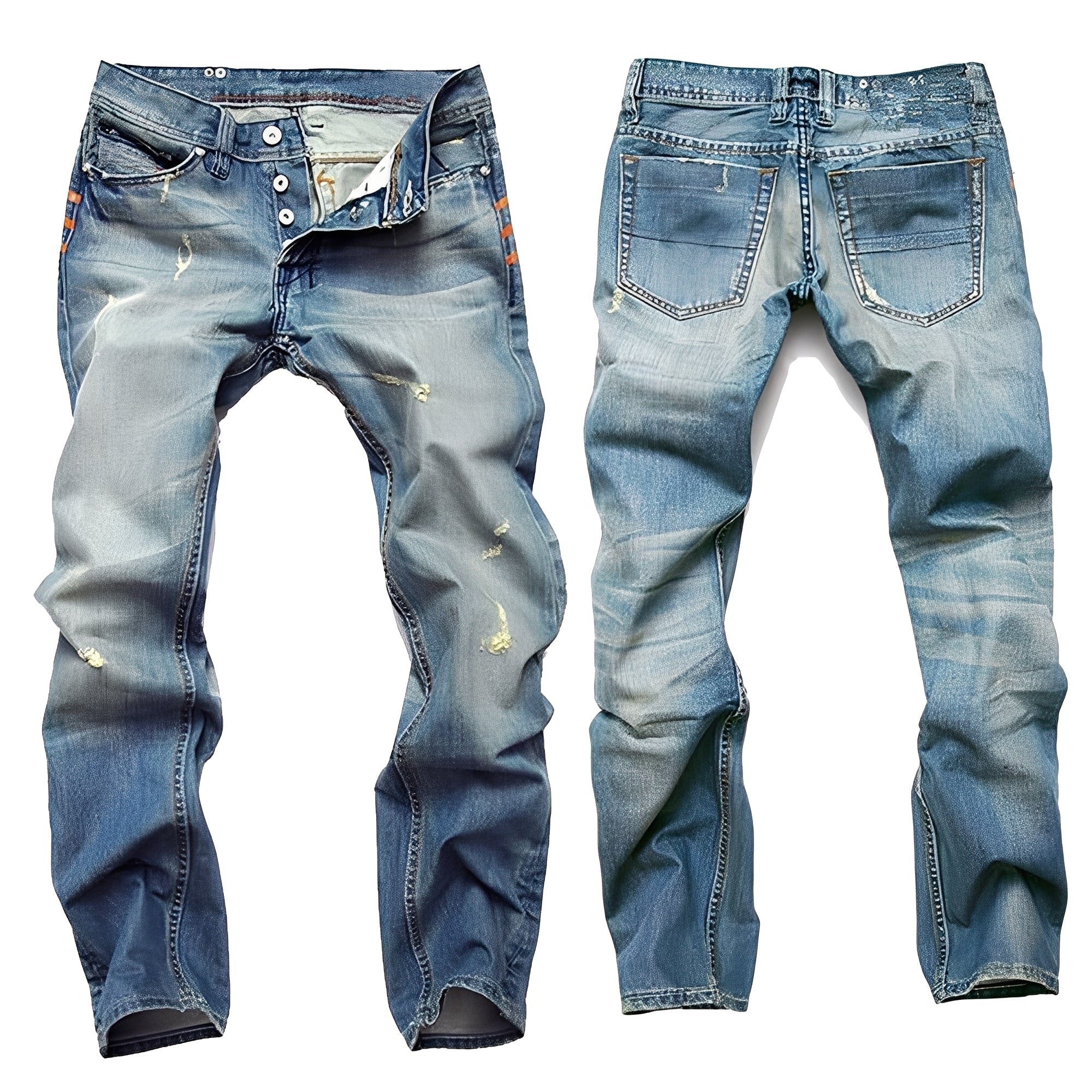 Kaleb - Classiche Jeans con Rip per Uomini