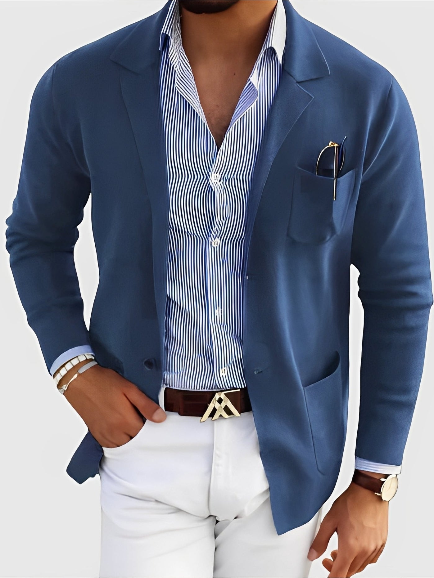 Jordan - Elegante Blazer con Tasche per Uomini